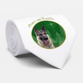 Krawatte Deutscher Schäferhund Weltfrieden (Gerollt)