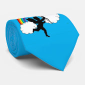 Krawatte Diamant Tänze mit Regenbogen (Gerollt)