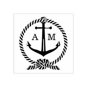Krawatte Die Ankerstifte für das Knot-Boot Hochze Gummistempel