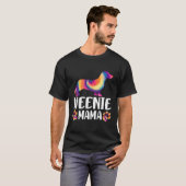 Krawatte Die Dackel Würstchen Mama T-Shirt (Vorne ganz)