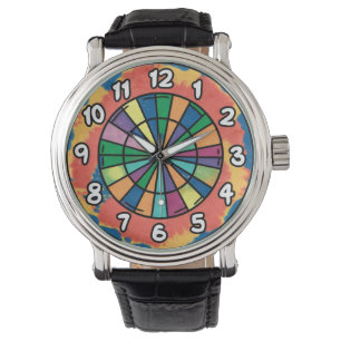 Krawatte-die Dartboard Armbanduhr