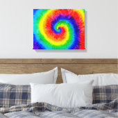 Krawatte Die Regenbogen in der Alkoholtinte Leinwanddruck (Insitu (Schlafzimmer))