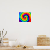 Krawatte Die Regenbogen in der Alkoholtinte Poster (Küche)