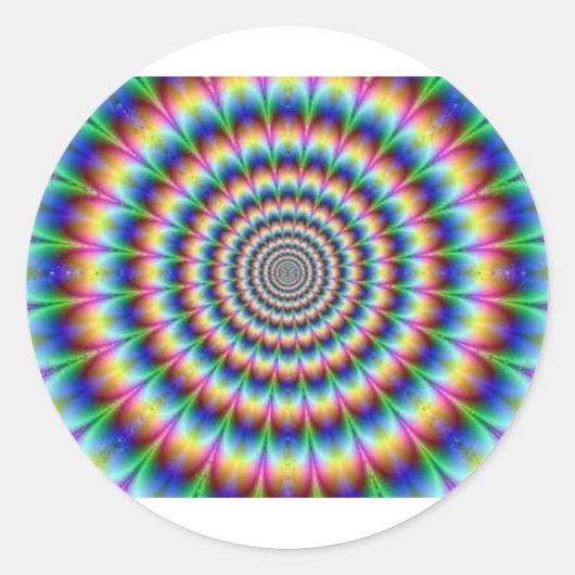 Krawatte Die Vortex Runder Aufkleber (Vorderseite)