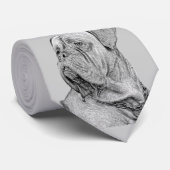 Krawatte Dogue de Bordeaux (Gerollt)