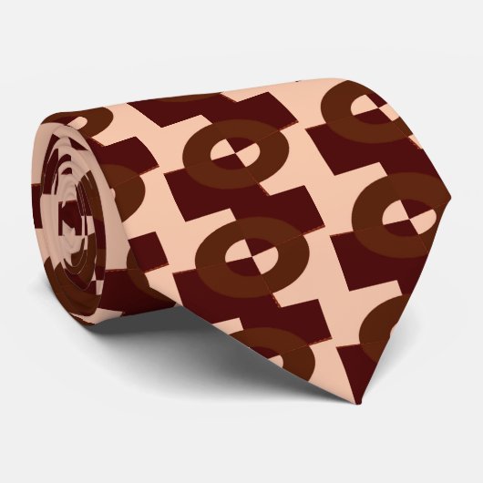 Krawatte Doughnut - Maroon (Gerollt)