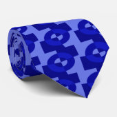 Krawatte Doughnut - Mittelblau (Gerollt)