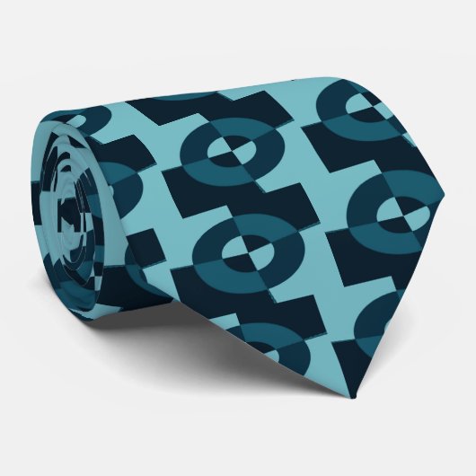 Krawatte Doughnut - Ozean (Gerollt)