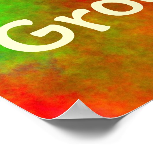 Krawatte-Dye Abstrakt Poster (Ecke)