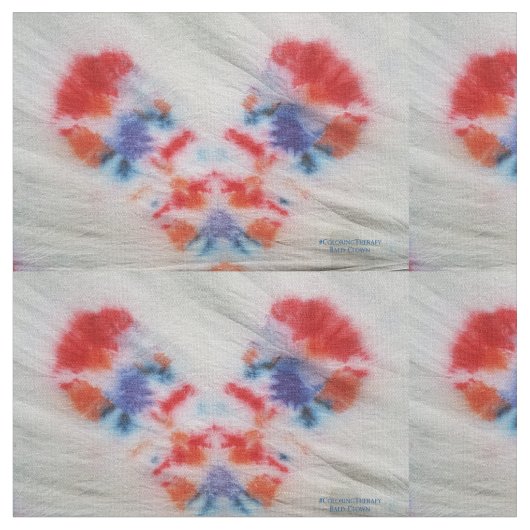 Krawatte-Dye Bald Clown Stoff (Nahaufnahme)