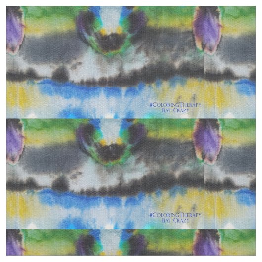 Krawatte Dye Bat Crazy Fabric Stoff (Nahaufnahme)