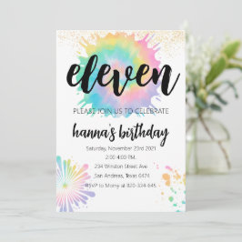 Krawatte Dye Birthday Einladung Gold Einladung Rai