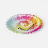 Krawatte Dye Birthday Party Paper Teller (Schrägansicht)