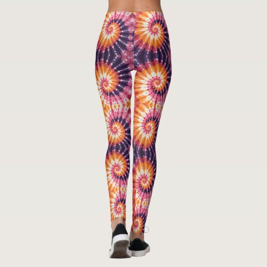 Krawatte-Dye Boho Style Leggings (Rückseite)