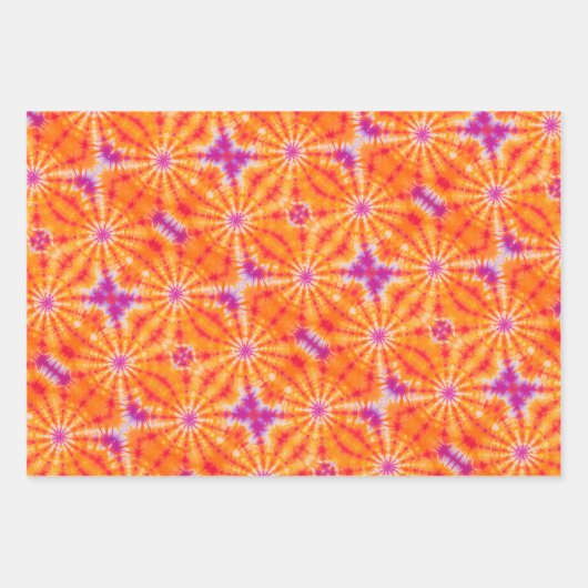 Krawatte-Dye Colofull Mandala Hippie Set von 3 Geschenkpapier Set (Vorderseite 2)