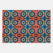 Krawatte-Dye Colofull Mandala Hippie Set von 3 Geschenkpapier Set (Vorderseite)
