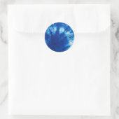 Krawatte-Dye-Design Runder Aufkleber (Tasche)