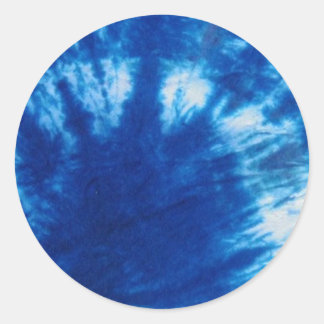 Krawatte-Dye-Design Runder Aufkleber