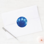 Krawatte-Dye-Design Runder Aufkleber (Umschlag)