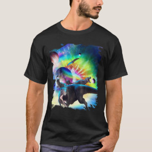 Krawatte Dye Dinosaur Space Galaxy Dinosaurier Reg T-Shirt