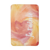 Krawatte-Dye Flame Rote Orangefarbene farbige Lieb Badematte (Vorderseite Vertikal)