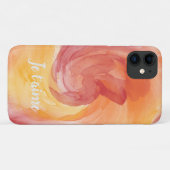 Krawatte-Dye Flame Rote Orangefarbene farbige Lieb Case-Mate iPhone Hülle (Rückseite (Horizontal))