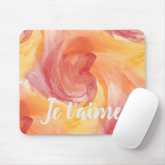 Krawatte-Dye Flame Rote Orangefarbene farbige Lieb Mousepad (Mit Mouse)