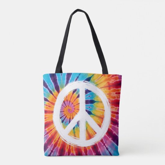 Krawatte-Dye-Friedenszeichen Tasche (Rückseite)