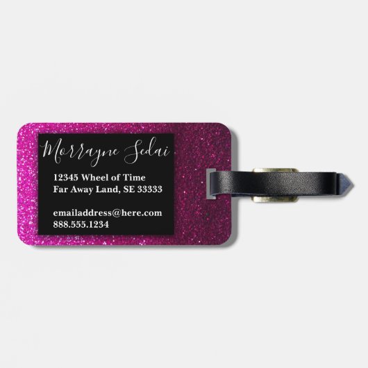 Krawatte-Dye Glitzer Regenbogen Cloud Cartoon Kind Gepäckanhänger (Rückseite horizontal)