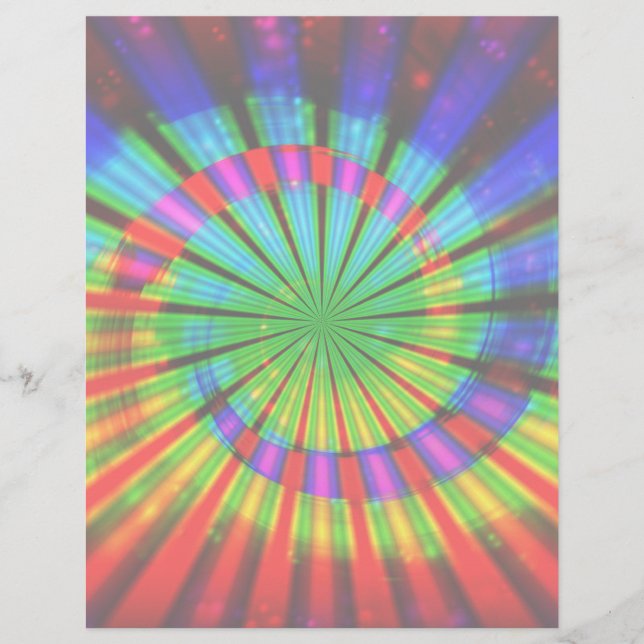 Krawatte-Dye Groovy Rainbow (Vorderseite)