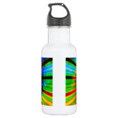 Krawatte-Dye Groovy Rainbow Trinkflasche (Rückseite)