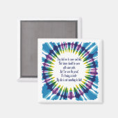 Krawatte-Dye Hautautotherapie T-Shirt Magnet (Vorderseite/Rückseite)