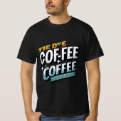 Krawatte-Dye-Kaffee: Trendy T - Shirt mit feinem S (Vorderseite)