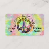Krawatte-Dye-Kunst und Bohemische Visitenkarte für (Vorderseite)