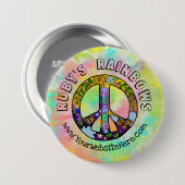 Krawatte-Dye-Kunst und Bohemisches Appreal Busines Button (Vorne & Hinten)