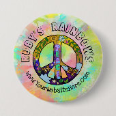 Krawatte-Dye-Kunst und Bohemisches Appreal Busines Button (Vorderseite)