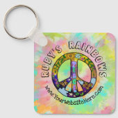 Krawatte-Dye-Kunst und Bohemisches Appreal Busines Schlüsselanhänger (Vorderseite)