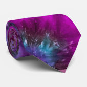 Krawatte-Dye Men's Krawatte in Purples, Blues und (Gerollt)