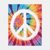 Krawatte Dye Peace Fleece Blanket (Vorderseite)