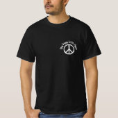 Krawatte Dye Peace Sign Bleibe Trippy Little Hippi T-Shirt (Vorderseite)