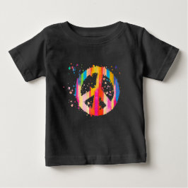 Krawatte Dye Peace Signature Hippie Bohemisch Fest Baby T-shirt