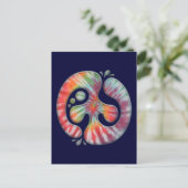 Krawatte Dye Peace Spill Postkarte (Stehend Vorderseite)