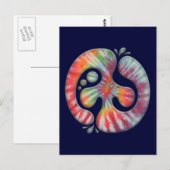 Krawatte Dye Peace Spill Postkarte (Vorne/Hinten)