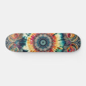 Krawatte Dye Psychedelic Circles Skateboard (Horizontal)