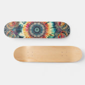 Krawatte Dye Psychedelic Circles Skateboard (Horizontal)