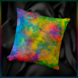 [Krawatte-Dye] Psychedelische Regenbogenfarben Kissen