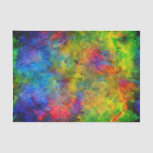 [Krawatte-Dye] Psychedelische Regenbogenfarben Seidenpapier (Vorderseite)