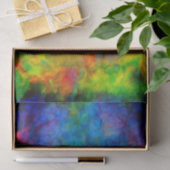 [Krawatte-Dye] Psychedelische Regenbogenfarben Seidenpapier (Geschenk)