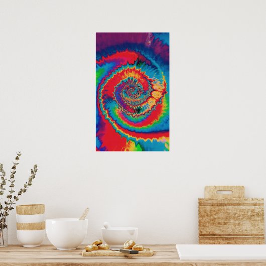 Krawatte-Dye-Spiral-Poster Poster (Küche)