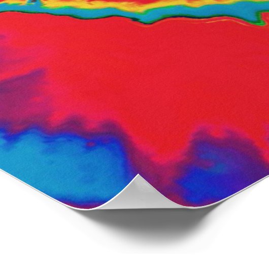 Krawatte-Dye-Spiral-Poster Poster (Ecke)